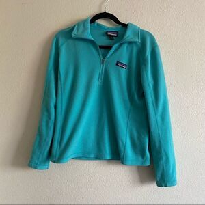Teal Patagonia Quarter Zip Jacket